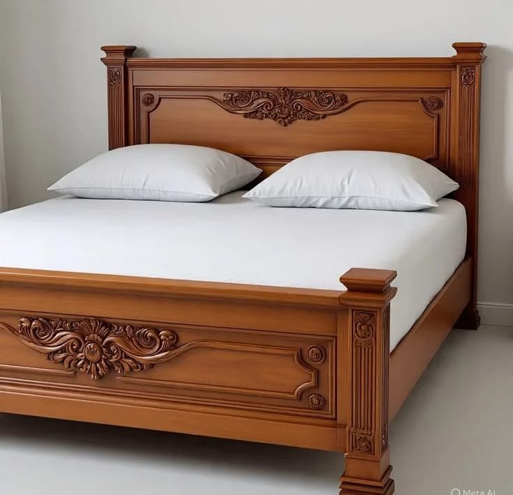 Gisenyi oak bed, view 3