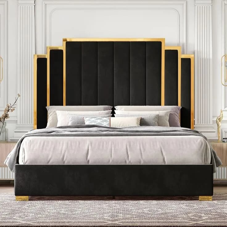 Virunga upholstered bed, view 5
